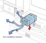 Truma Sapir Reverse Cycle caravan, camper trailer, motorhome under bunk air conditioner by Dometic - installation option