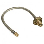 Gas regulator pigtail stainless steel with handwheel