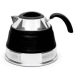 PopUp silicone collapsible kettle, 1.5L black open